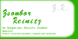 zsombor reinitz business card